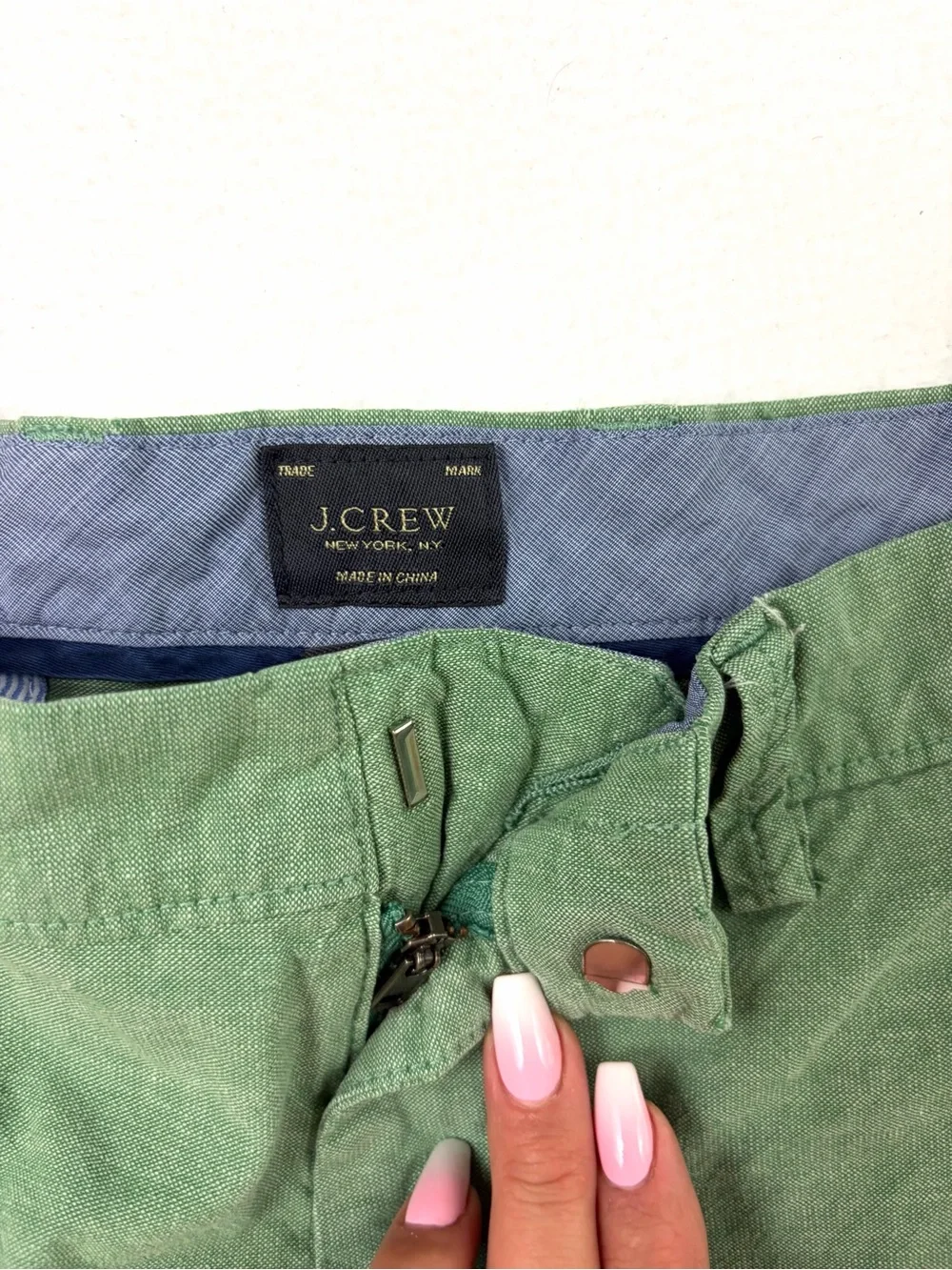 J.Crew Green Cotton Shorts Chino Casual Classic Preppy Summer (35)